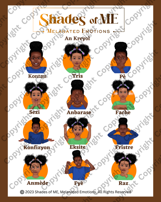 Shades of ME Poster - Girls of Color (Kreyol)