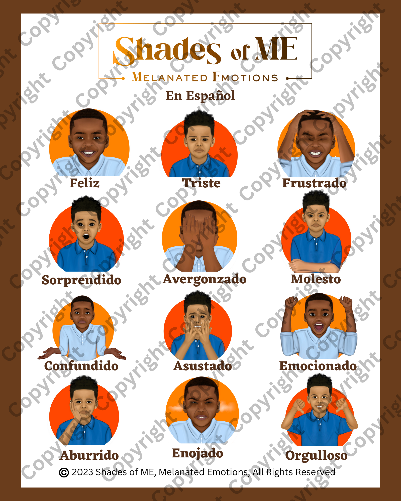 Shades of ME Poster - Boys of Color (Spanish)