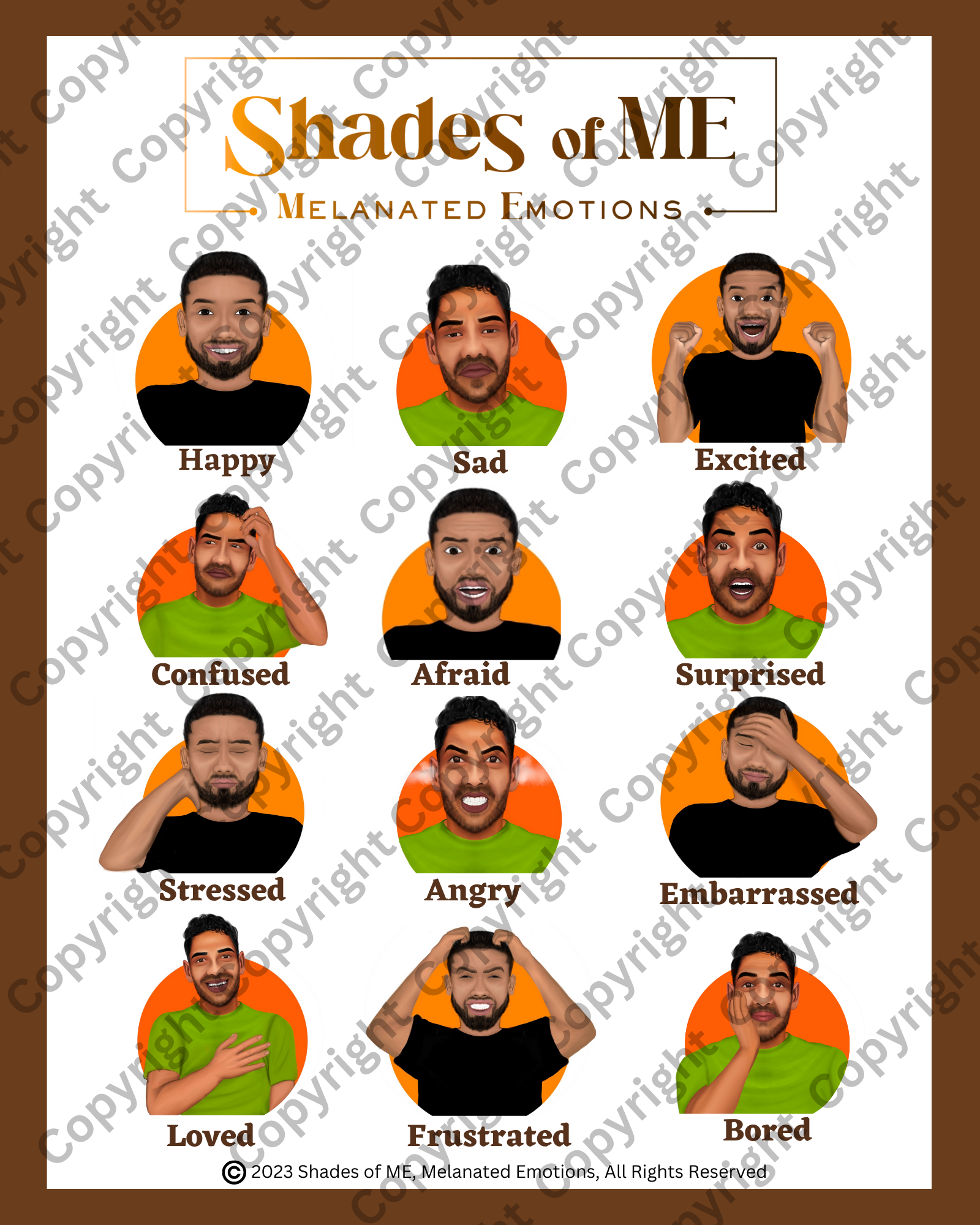 Shades of ME Poster - Men of Color (English)