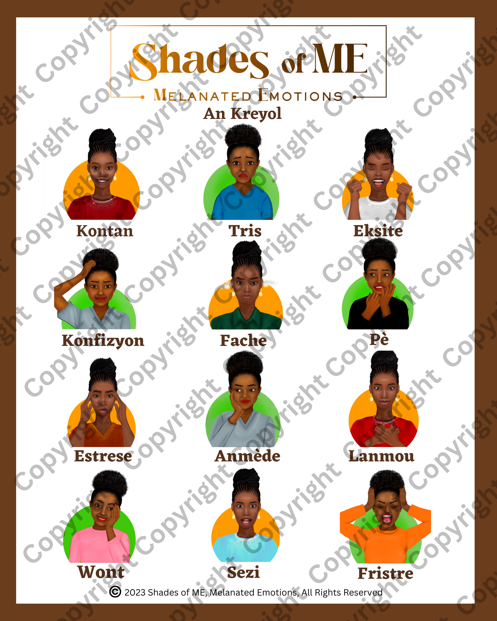 Shades of ME Poster - Black Women (Kreyol)