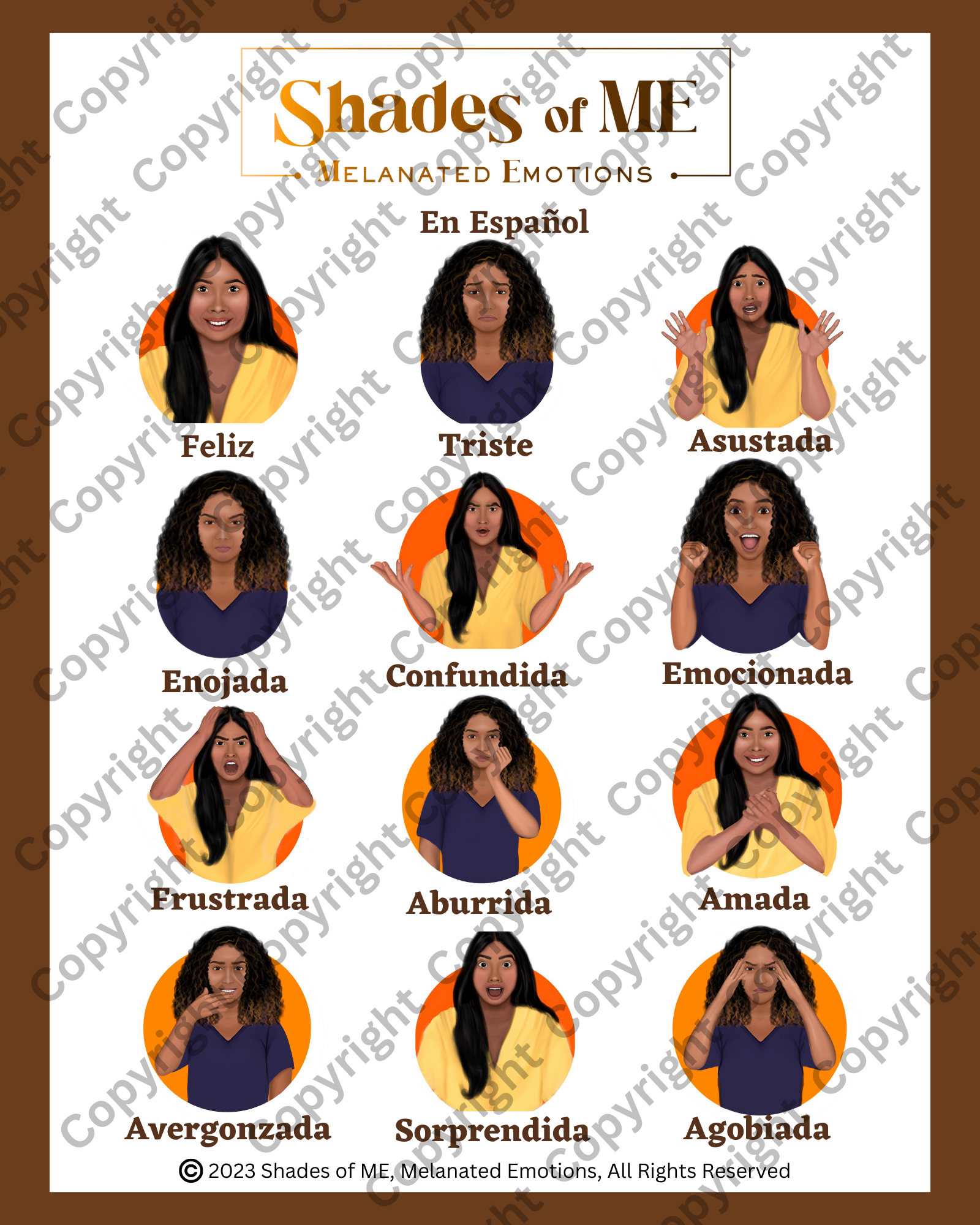 Shades of ME Poster - Women of Color (Spanish)