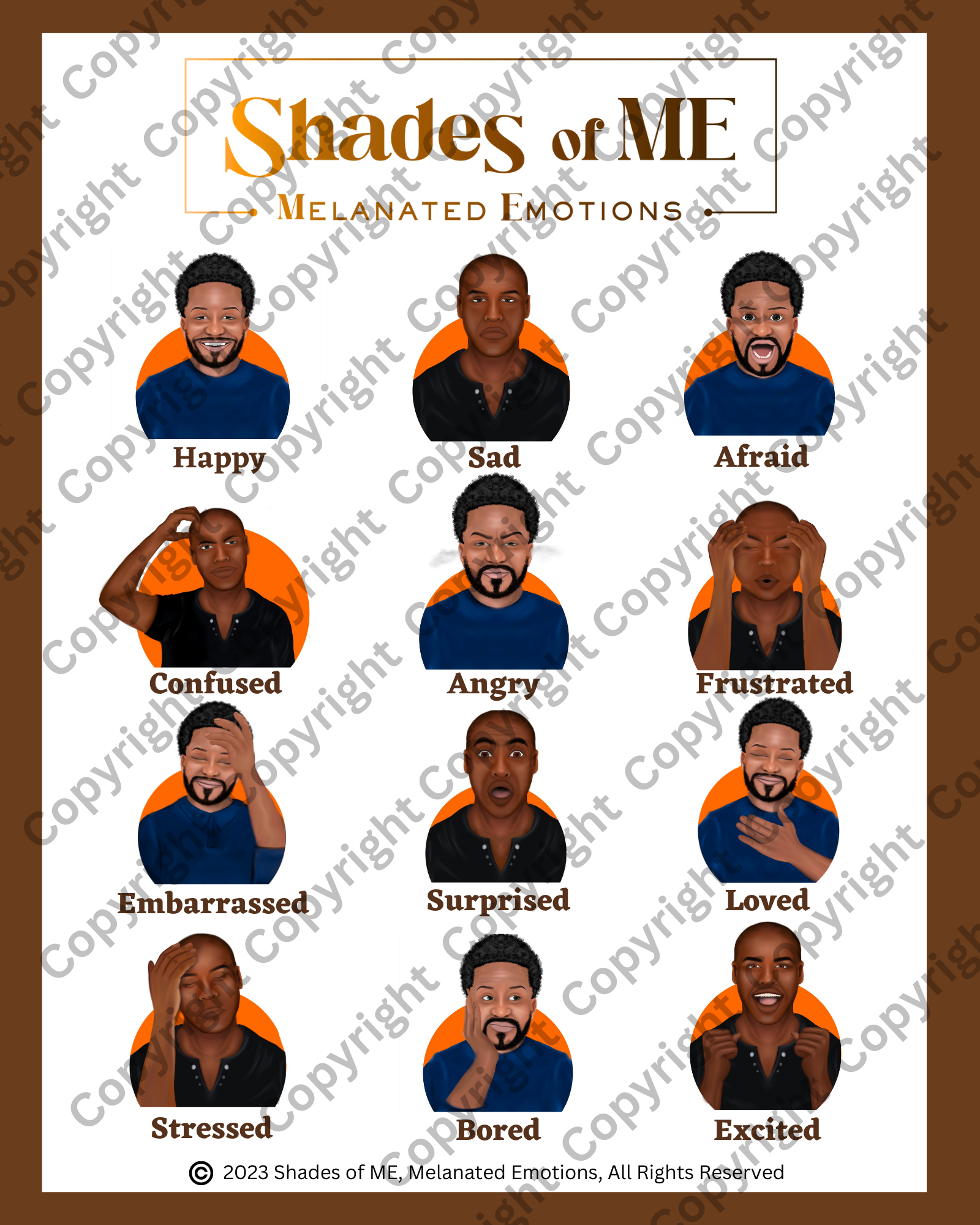 Shades of ME Poster - Black Men (English)
