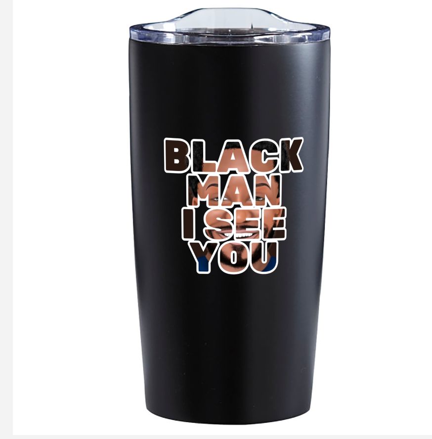 Tumbler - Black Man I See You (Black)