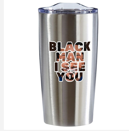 Tumbler - Black Man I See You (Black)