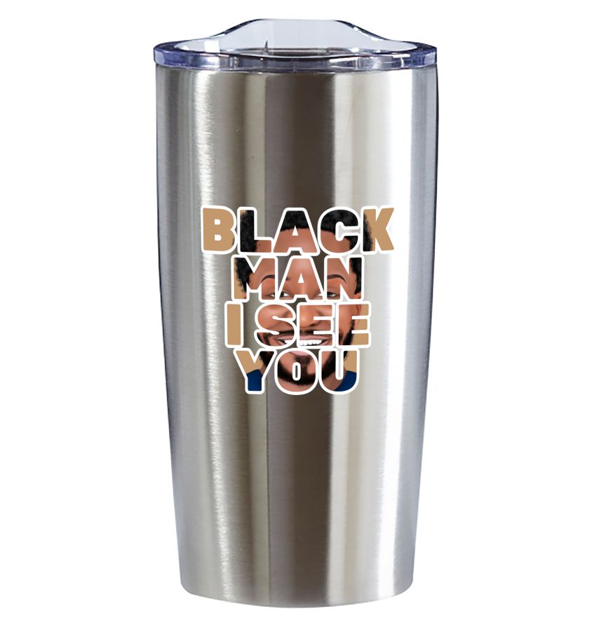 Tumbler - Black Man I See You (Beige)