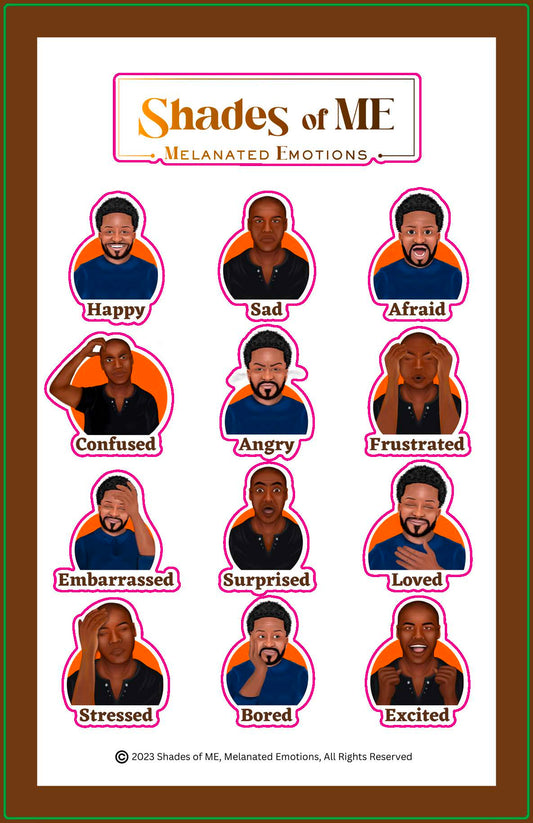 Stickers - Black Men (English)