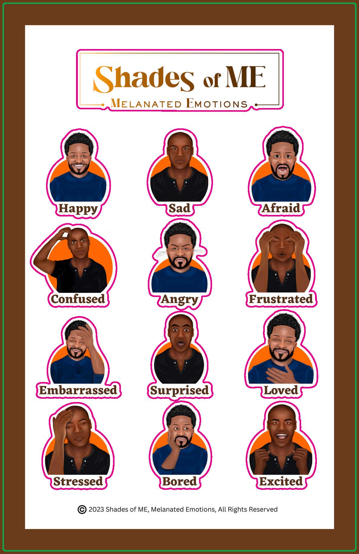 Stickers - Black Men (English)