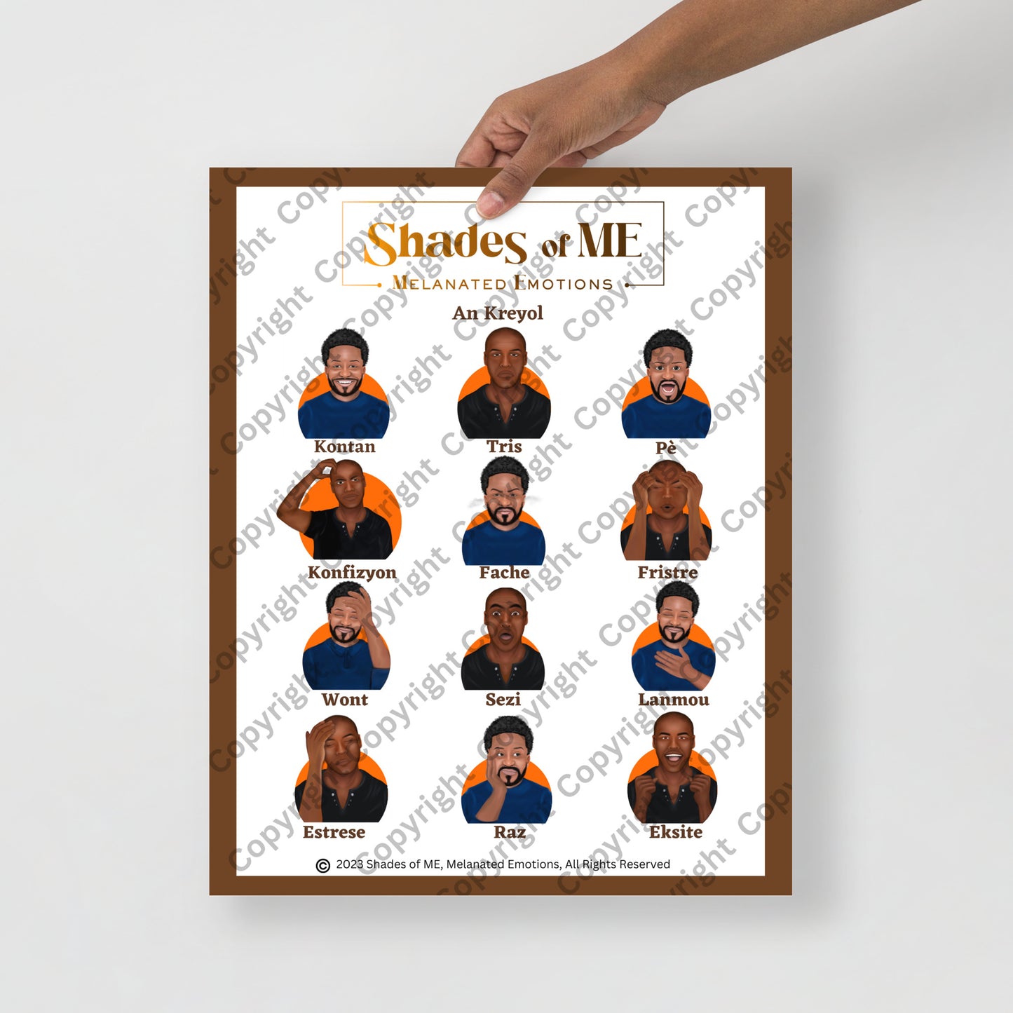 Shades of ME Poster - Black Men (Kreyol)