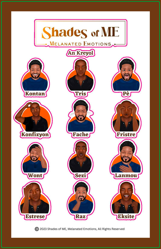 Stickers - Black Men (Kreyol)