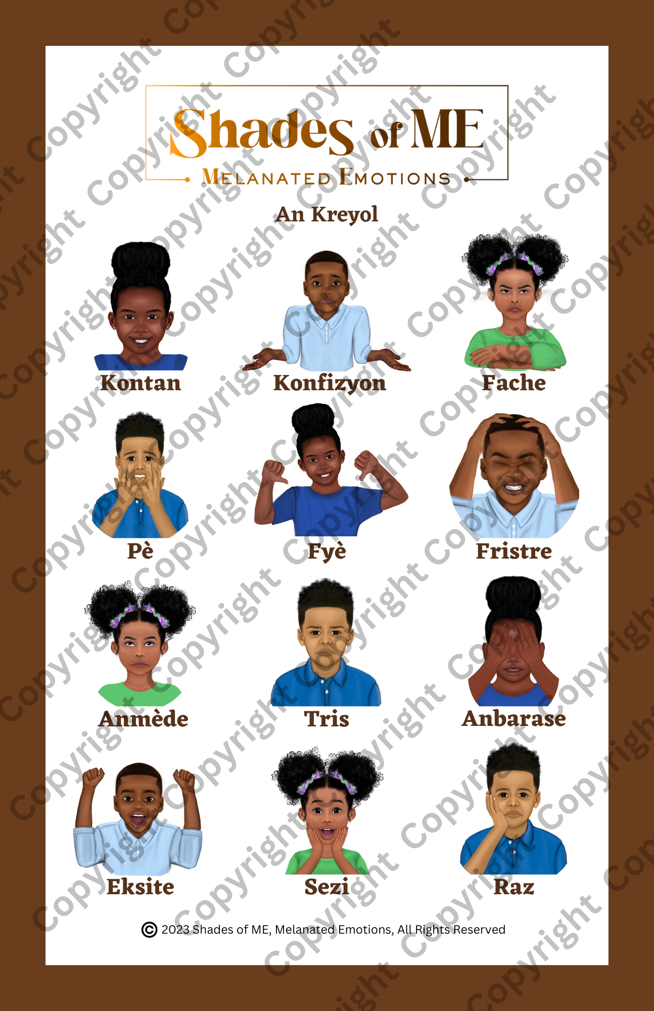 Shades of ME Poster - Boys & Girls of Color (Kreyol)