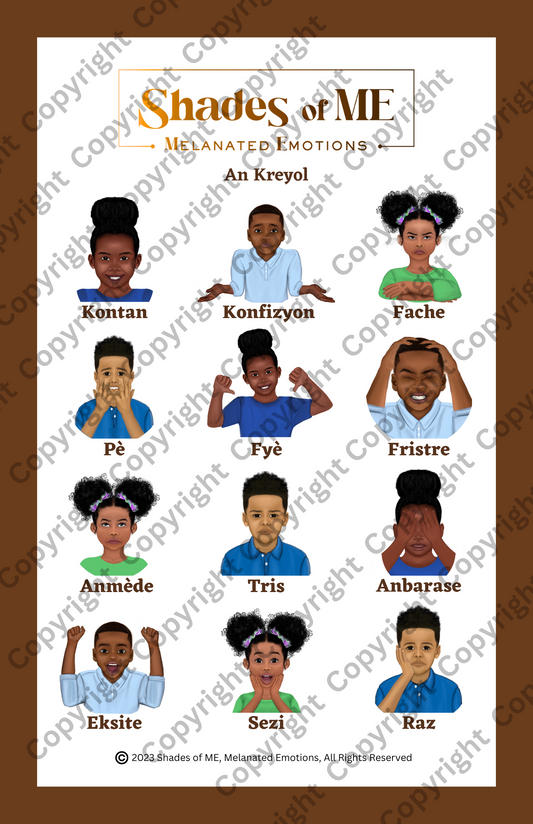 Shades of ME Poster - Boys & Girls of Color (Kreyol)