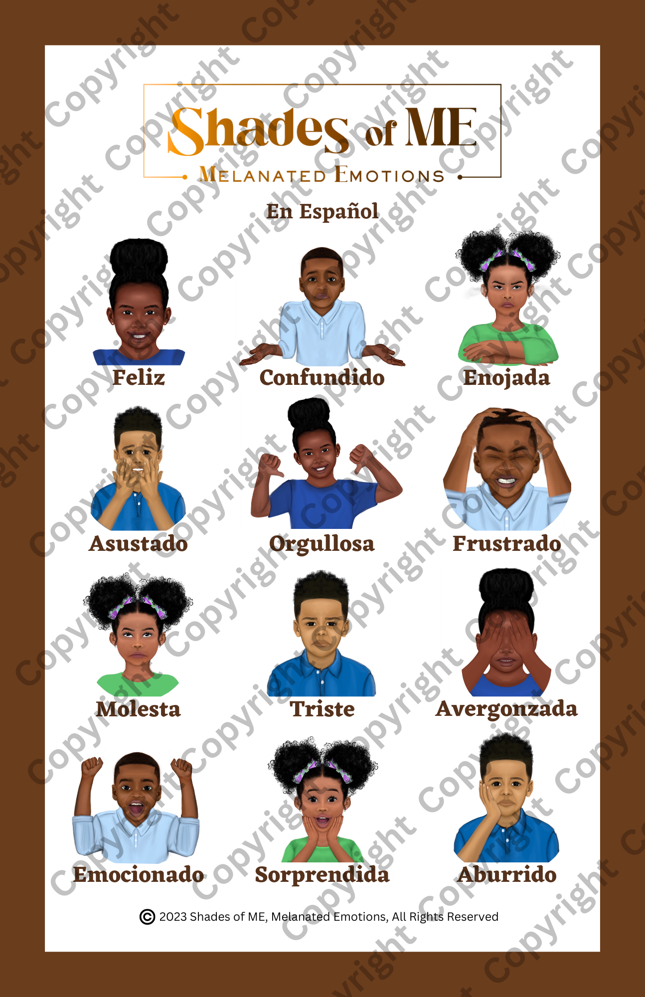 Shades of ME Poster - Boys & Girls of Color (Spanish)