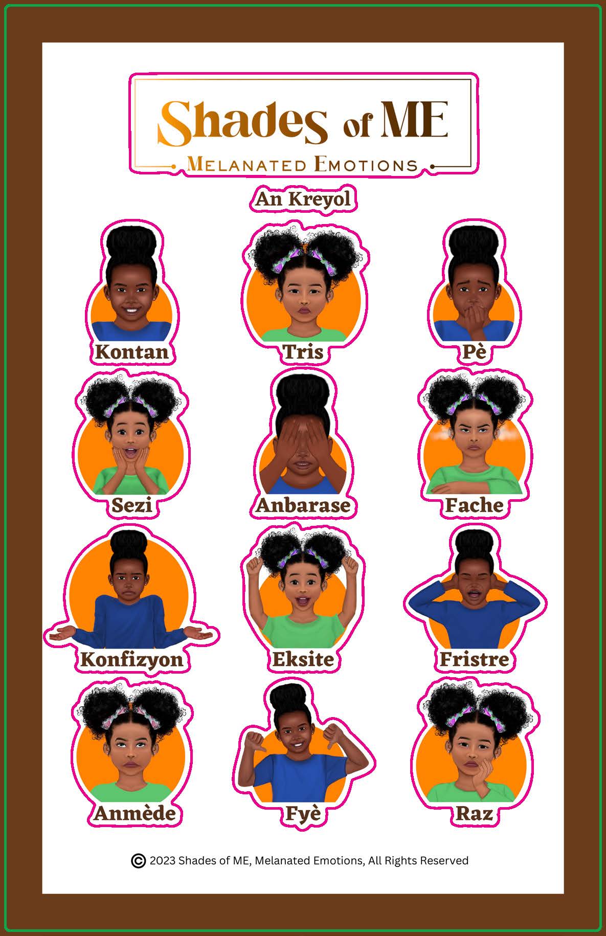 Stickers - Girls (Kreyol)