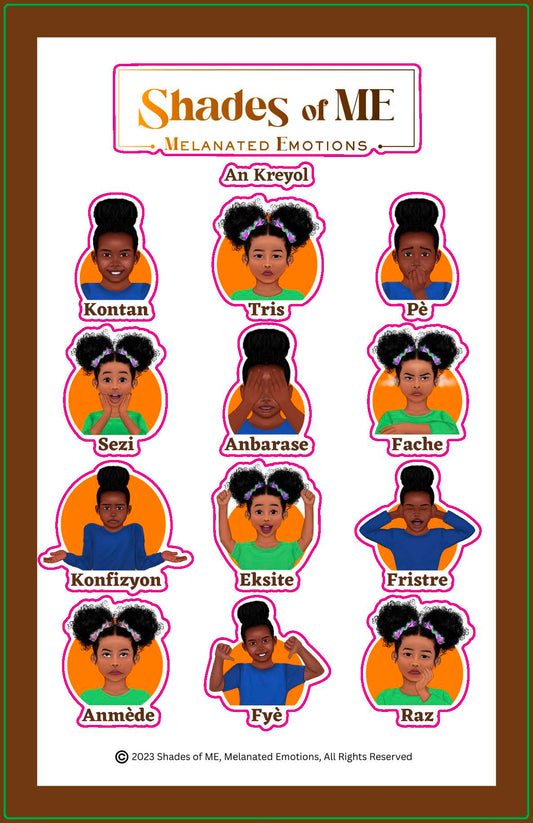 Stickers - Girls (Kreyol)