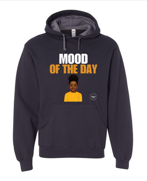 Mood of the Day Hoodie - Happy (Black Woman, yellow shirt)