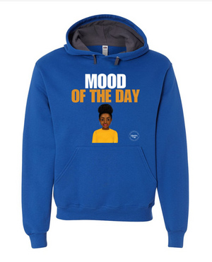 Mood of the Day Hoodie - Happy (Black Woman, yellow shirt)