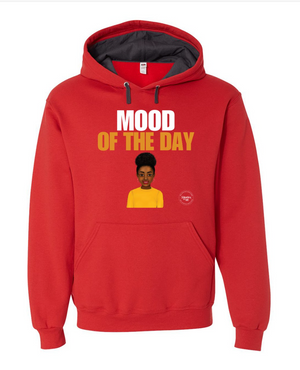 Toddler Mood of the Day Hoodie - Happy (Black Woman, yellow shirt)