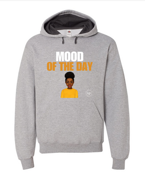 Youth Mood of the Day Hoodie - Happy (Black Woman, yellow shirt)