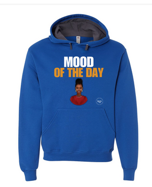 Toddler Mood of the Day Hoodie - Happy (Black Woman, red shirt)