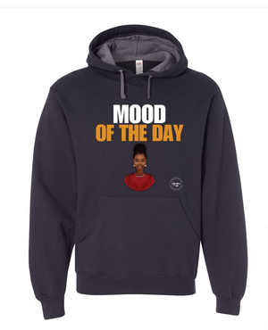 Mood of the Day Hoodie - Happy (Black Woman, red shirt)