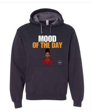 Youth Mood of the Day Hoodie - Happy (Black Woman, red shirt)