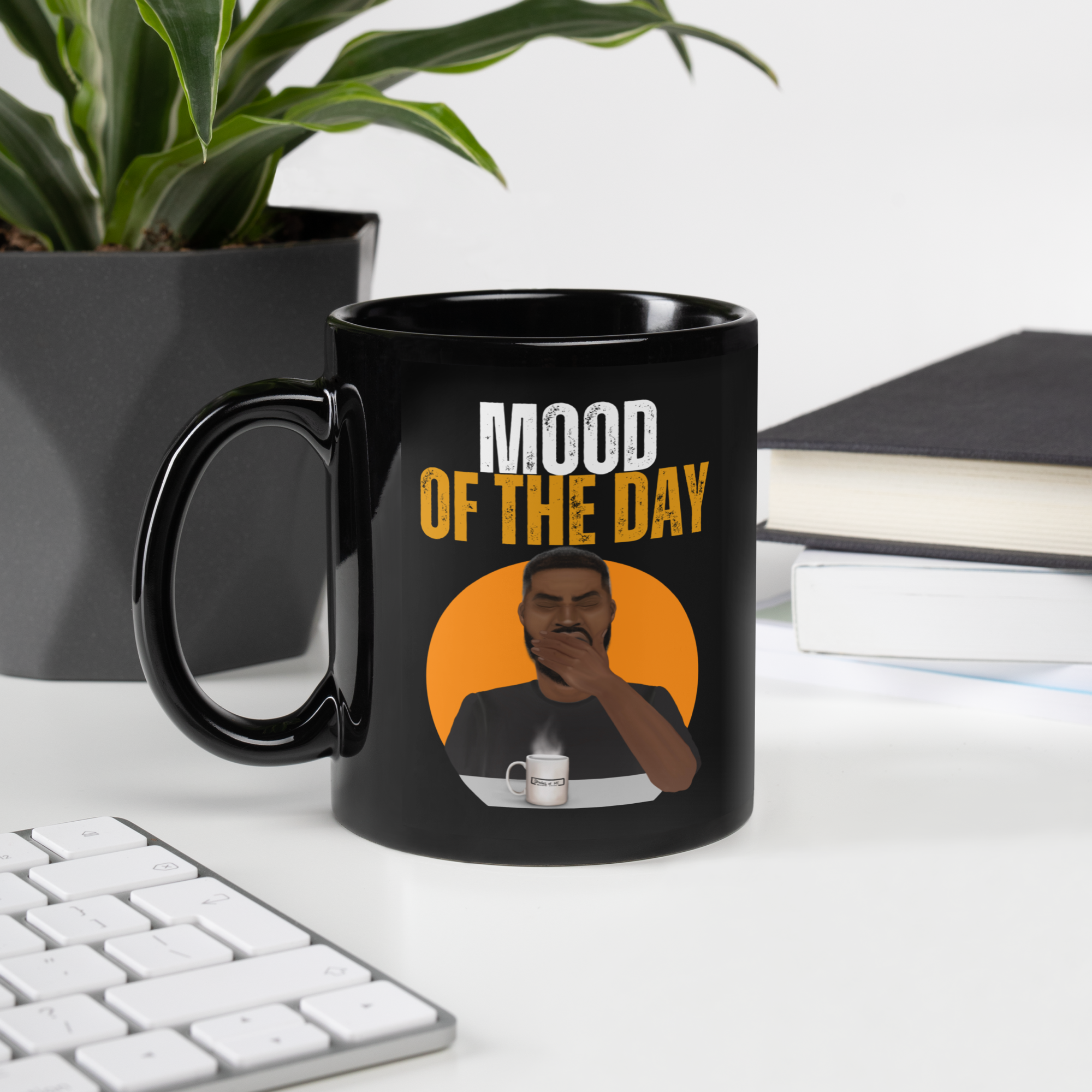Mood of the Day Mug - Tired (Black Man)
