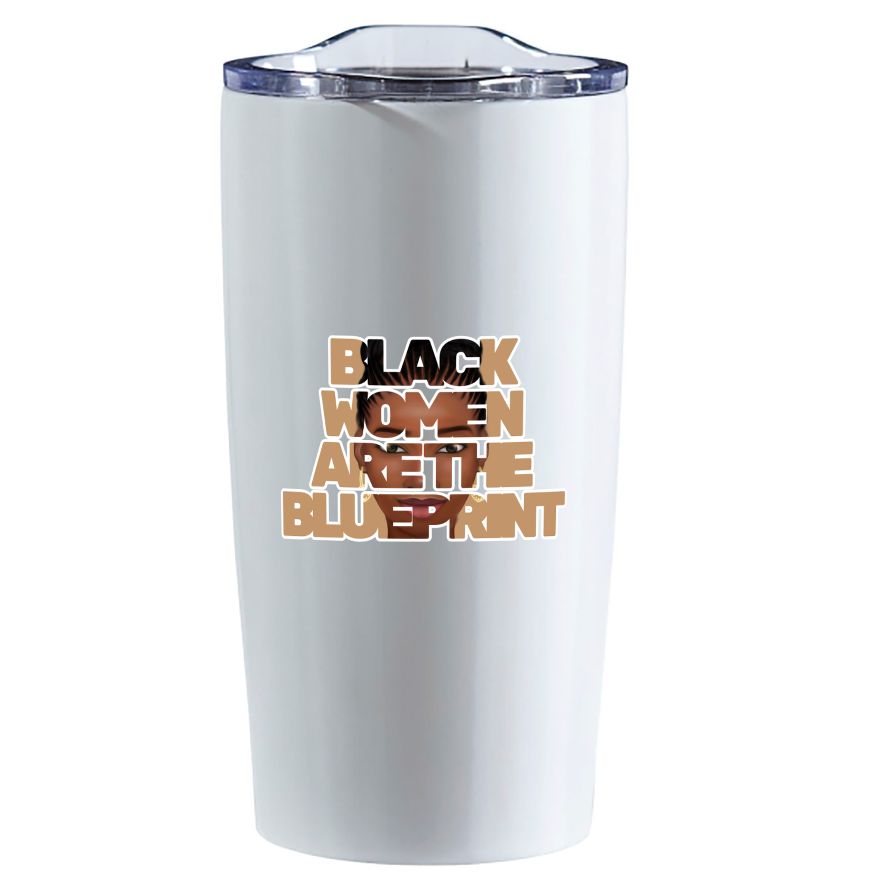 Tumbler - Black Women are the Blueprint (Beige)