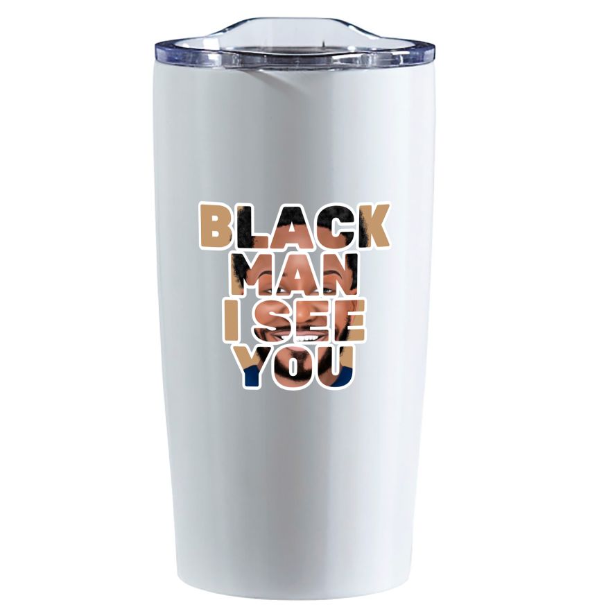 Tumbler - Black Man I See You (Beige)