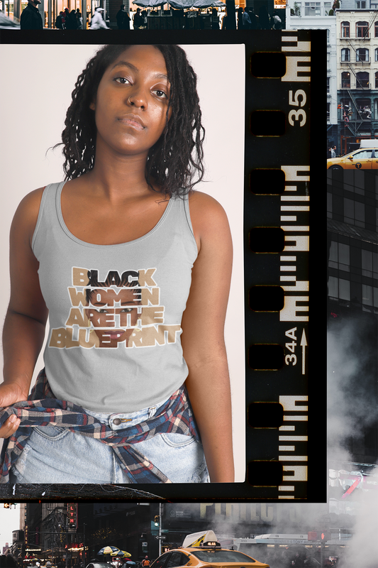 Tank - Black Women Are the Blueprint (Beige)