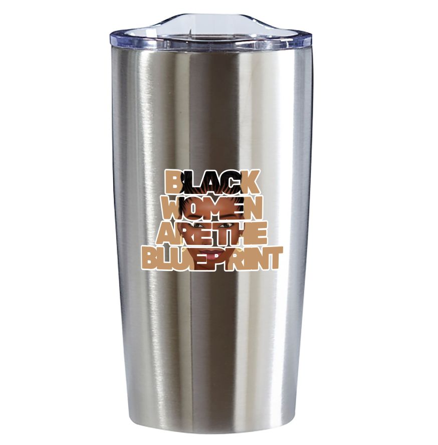 Tumbler - Black Women are the Blueprint (Beige)