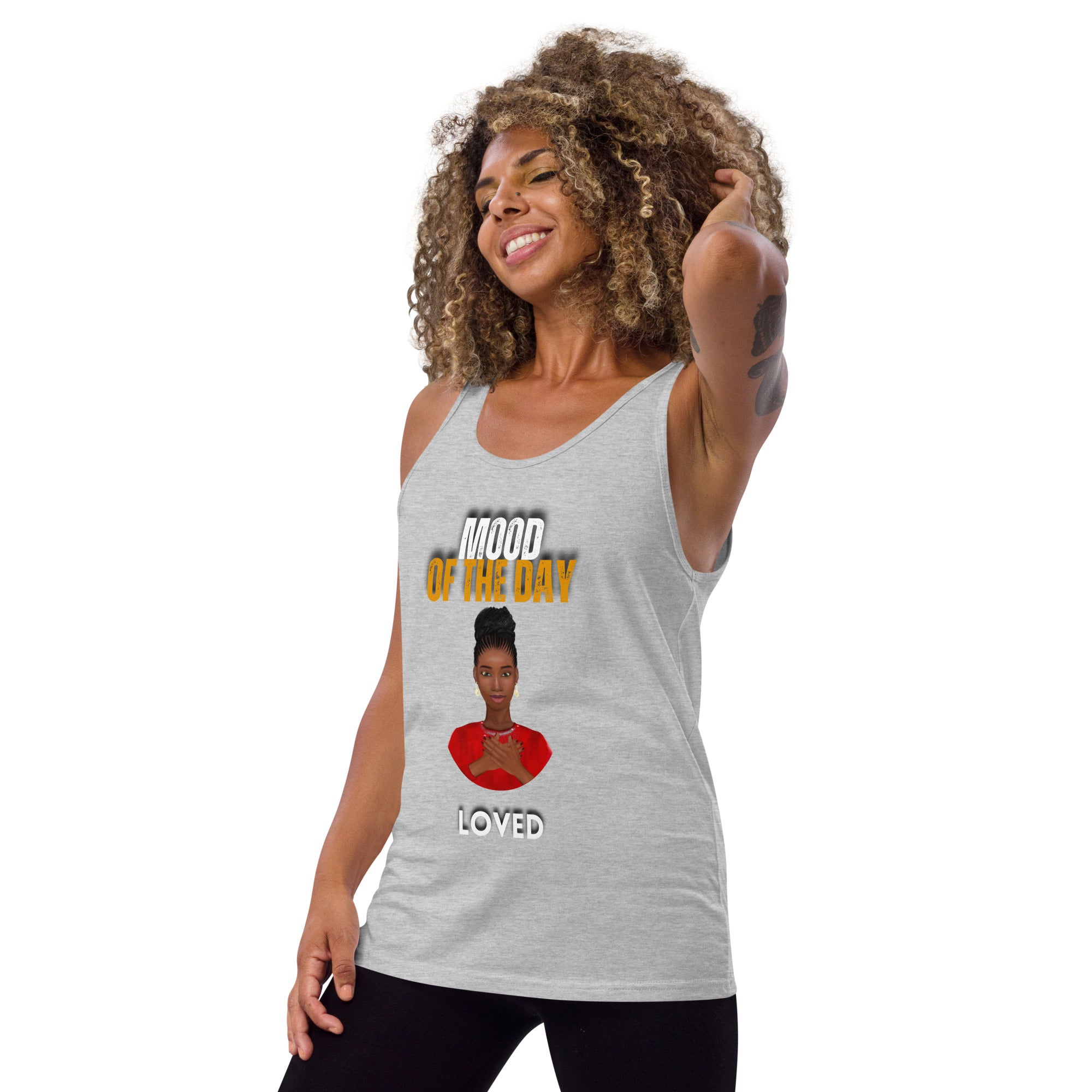 Mood of the Day Tank Top - Loved (Black Woman)