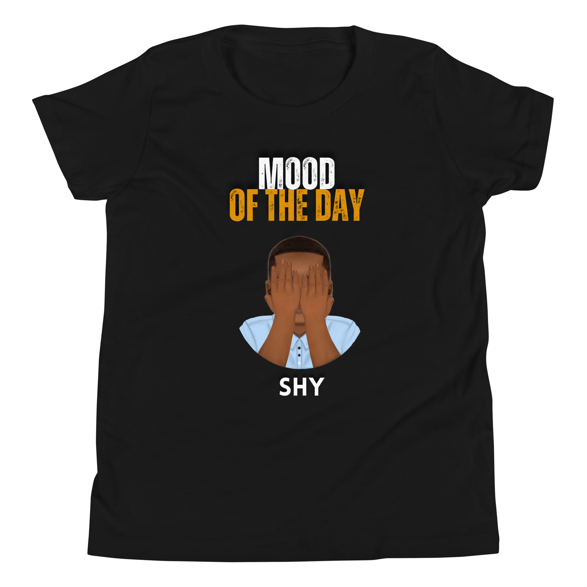 Youth Mood of the Day T-shirt - Shy Boy